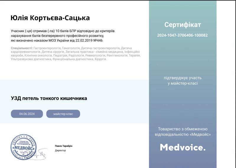 Кортьева-Сацкая Юлия Михайловна