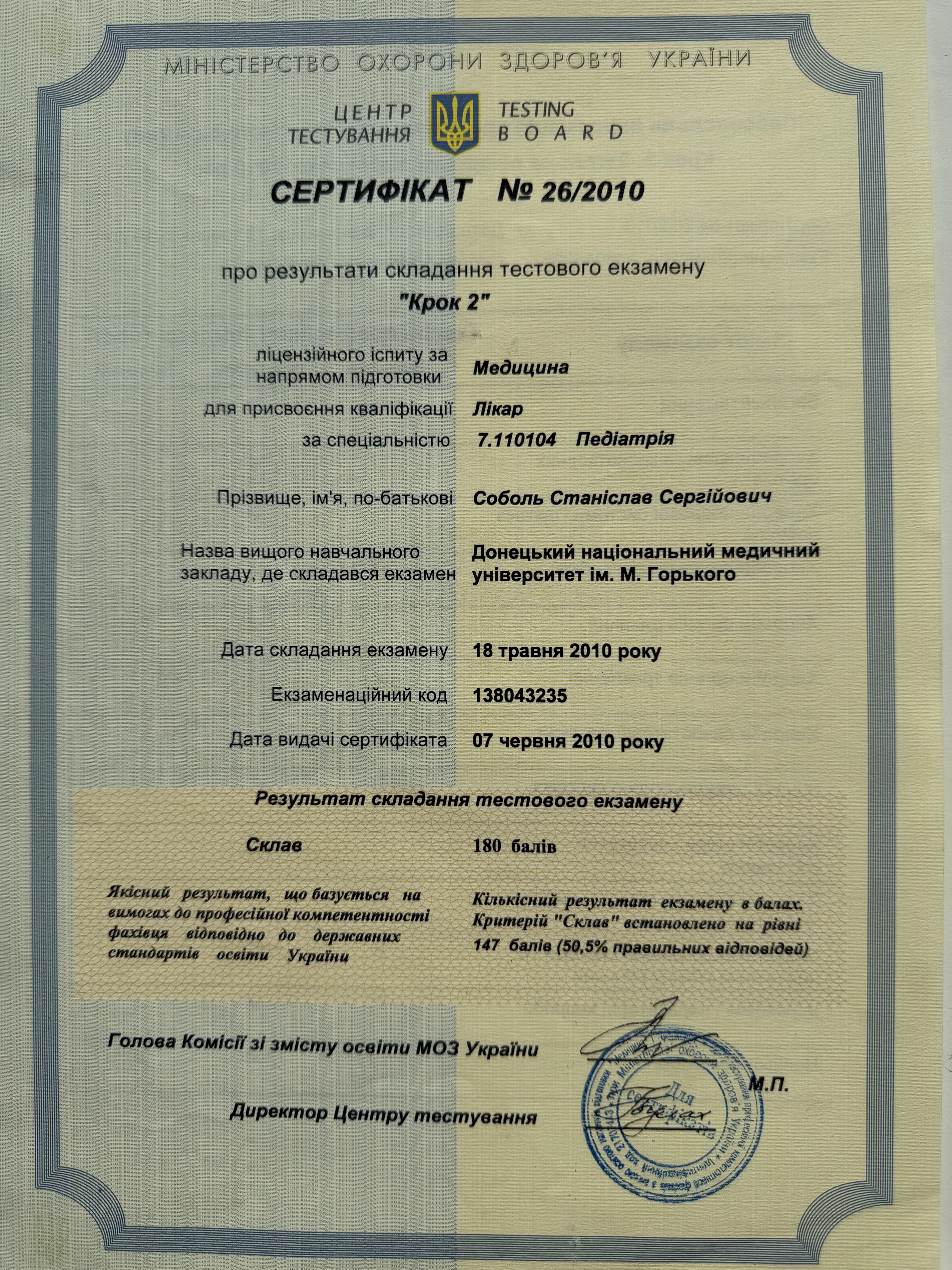 Соболь Станислав Сергеевич